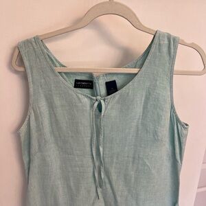 100% Linen blue sleeveless Liz Claiborne